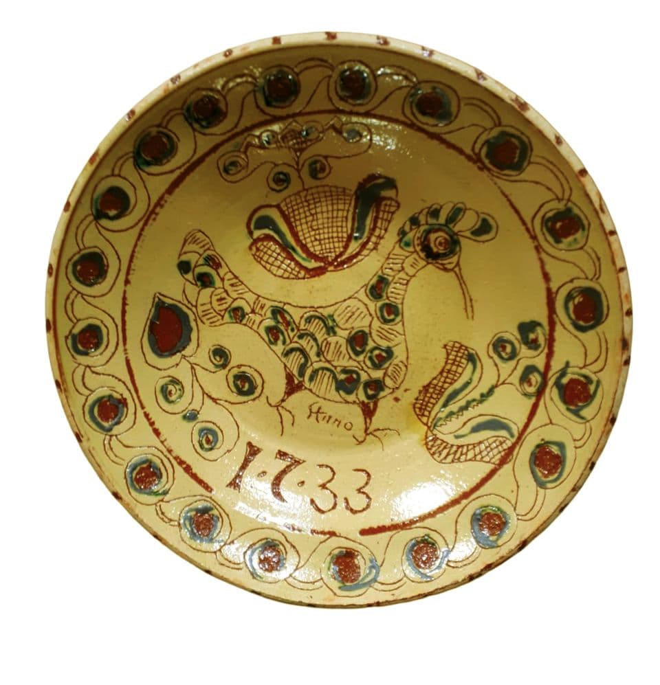 Museumskopie eines Tönisberger Tellers von 1733