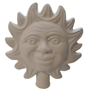 Gartenstele, Sonne mit Gesicht, 19 cm